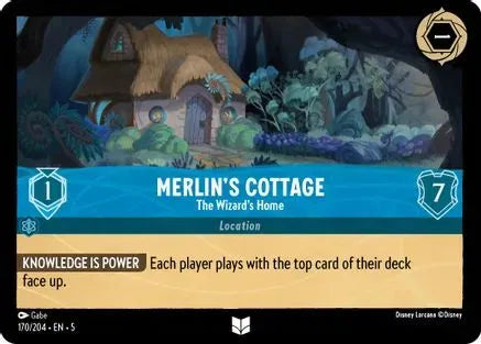 Merlin's Cottage - The Wizard's Home (170/204) Cold Foil - Shimmering Skies - Emmett's ToyStop