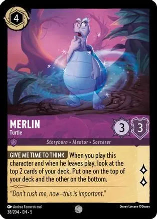 Merlin - Turtle (38/204) Cold Foil - Shimmering Skies - Emmett's ToyStop