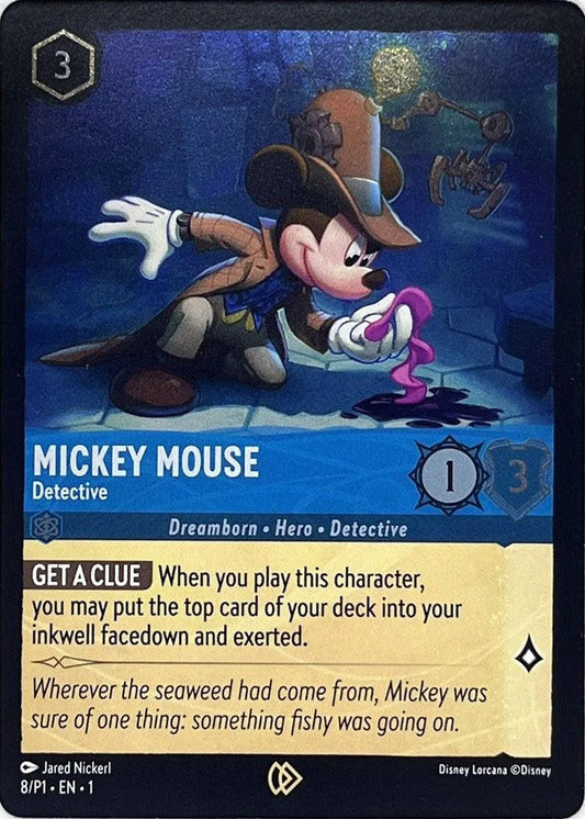 Mickey Mouse - Detective (8) [Promo Cards] - Emmett's ToyStop