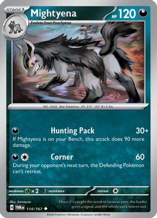 Mightyena 114/167 - SV06 Twilight Masquerade Reverse Holofoil - Emmett's ToyStop