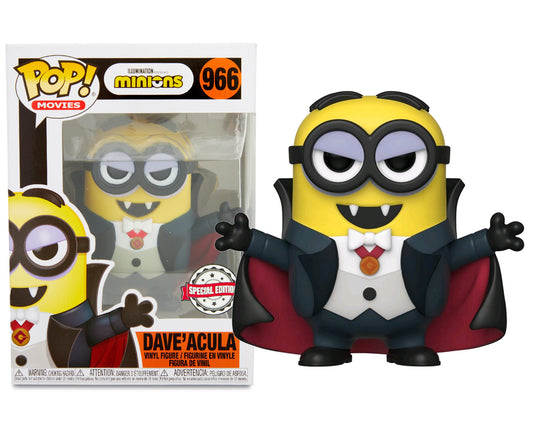 Minions Halloween Dave'Acula Pop! Vinyl Figure - Emmett's ToyStop