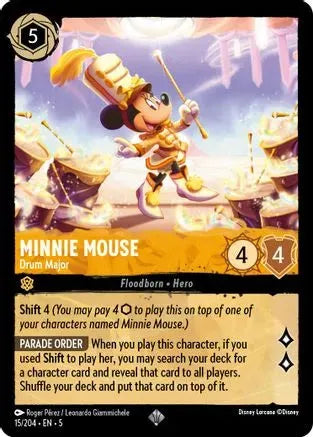 Minnie Mouse - Drum Major (15/204) Cold Foil - Shimmering Skies - Emmett's ToyStop