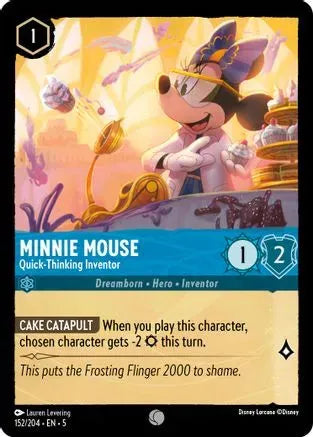 Minnie Mouse - Quick-Thinking Inventor (152/204) Cold Foil - Shimmering Skies - Emmett's ToyStop