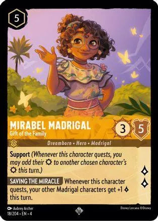 Mirabel Madrigal - Gift of the Family (18/204) Cold Foil - Ursulas Return - Emmett's ToyStop