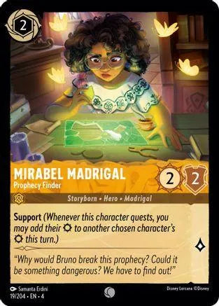 Mirabel Madrigal - Prophecy Finder (19/204) Cold Foil - Ursulas Return - Emmett's ToyStop