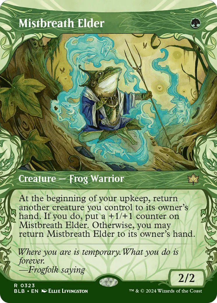 Mistbreath Elder (BLB-323) - [Bloomburrow]: (Showcase) Foil - Emmett's ToyStop