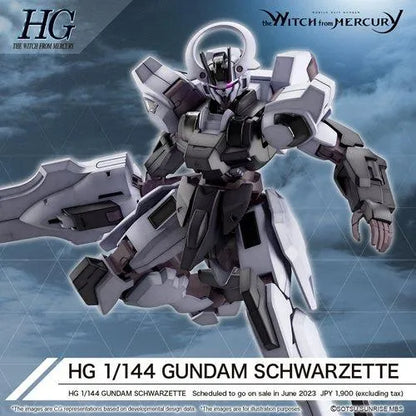 Mobile Suit Gundam: The Witch from Mercury Gundam Schwarzette High Grade 1:144 Scale Model Kit - Emmett's ToyStop