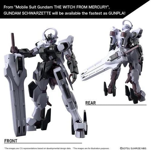 Mobile Suit Gundam: The Witch from Mercury Gundam Schwarzette High Grade 1:144 Scale Model Kit - Emmett's ToyStop