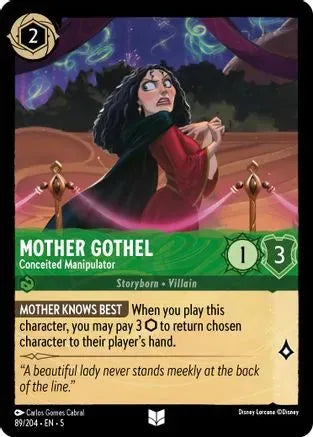 Mother Gothel - Conceited Manipulator (89/204) Cold Foil - Shimmering Skies - Emmett's ToyStop