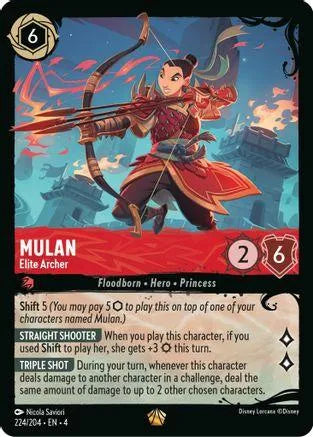 Mulan - Elite Archer (224/204) (244/204) Cold Foil - Ursulas Return - Emmett's ToyStop