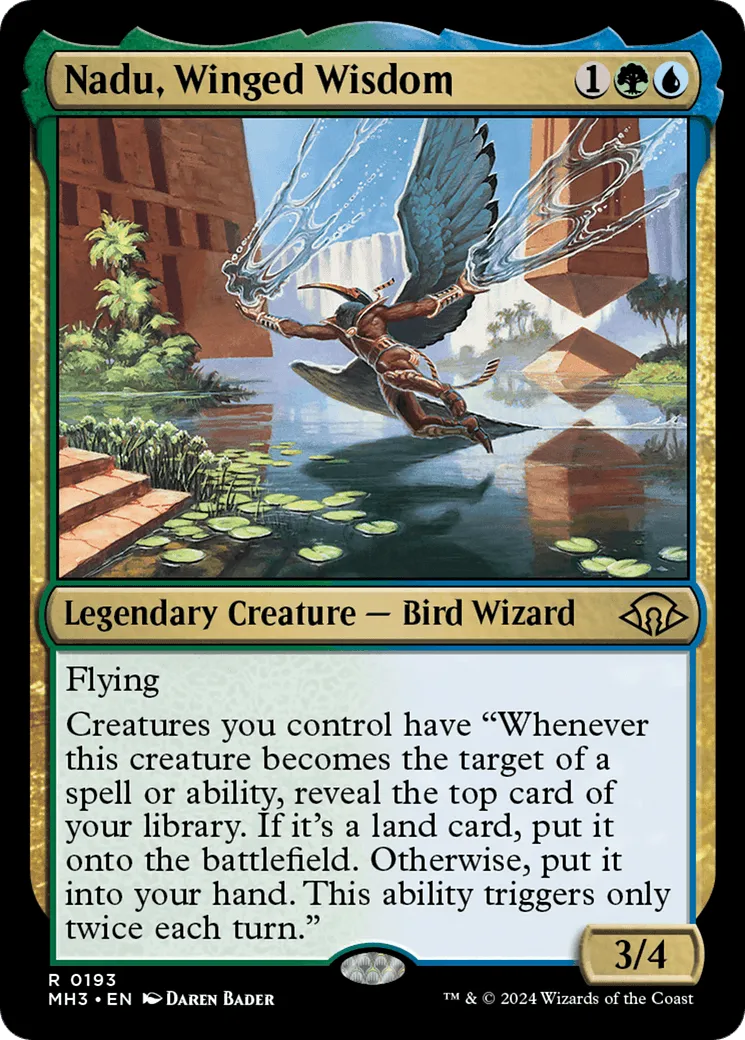 Nadu, Winged Wisdom (MH3-193) - [Modern Horizons 3] - Emmett's ToyStop