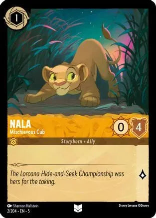 Nala - Mischievous Cub (2/204) Cold Foil - Shimmering Skies - Emmett's ToyStop