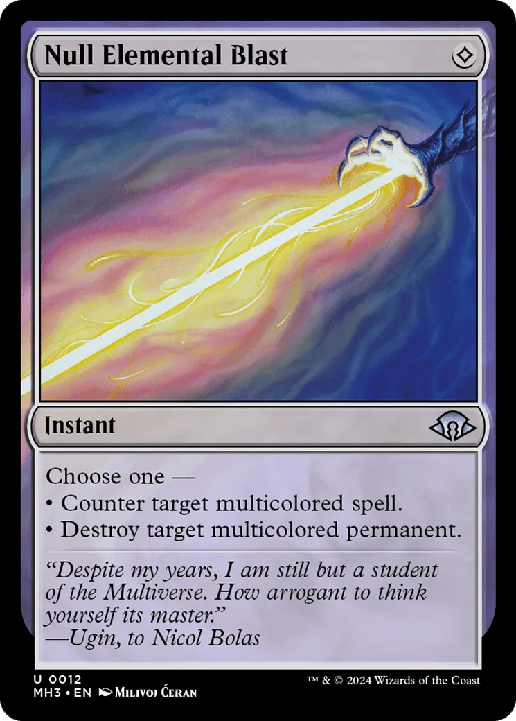 Null Elemental Blast (MH3-012) - [Modern Horizons 3] Foil - Emmett's ToyStop