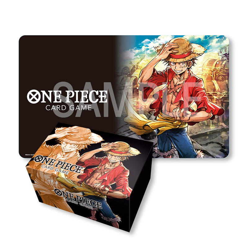 One Piece Card Game - Playmat/Storage Box Set - Monkey D. Luffy - Emmett's ToyStop