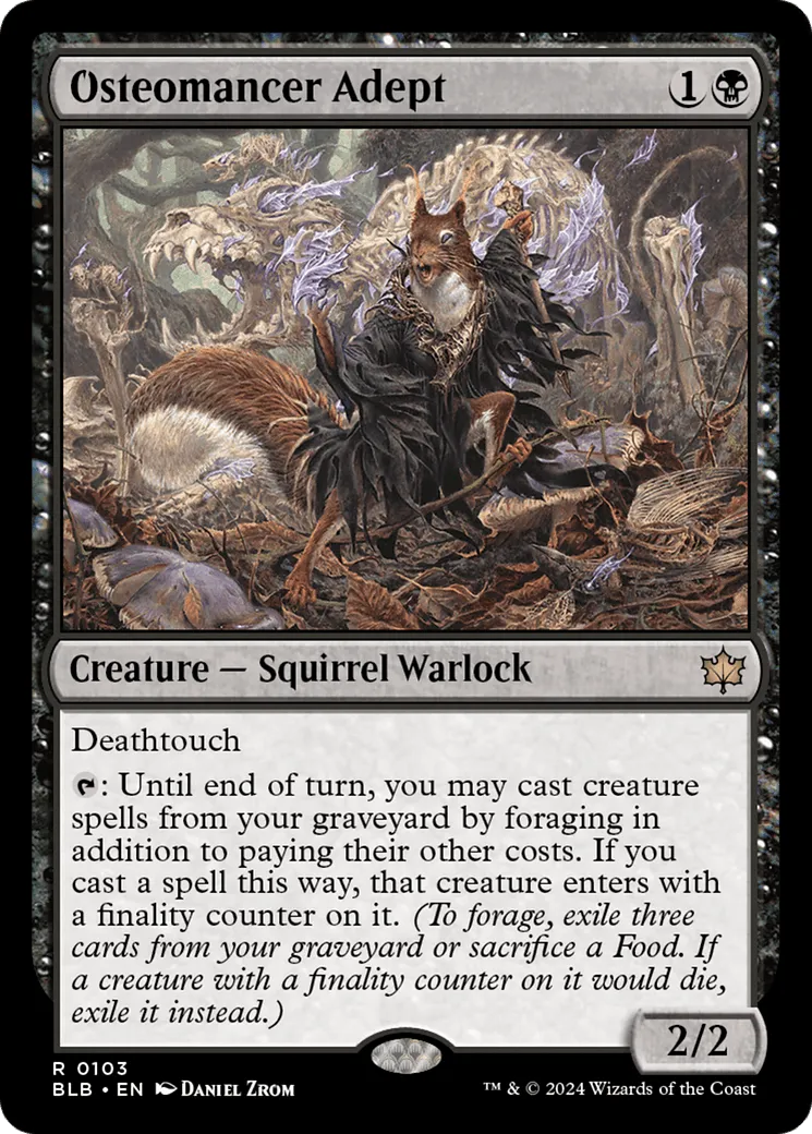 Osteomancer Adept (BLB-103) - [Bloomburrow] Foil - Emmett's ToyStop