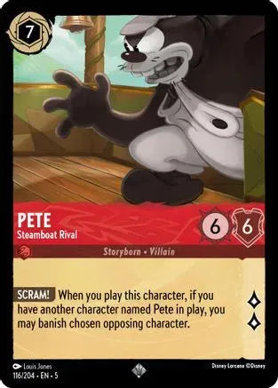 Pete - Steamboat Rival (116/204) Cold Foil - Shimmering Skies - Emmett's ToyStop