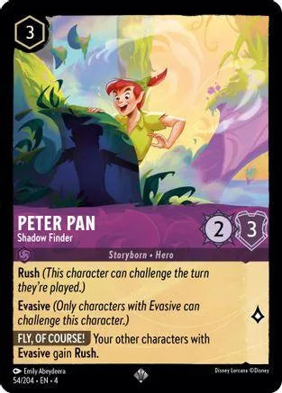 Peter Pan - Shadow Finder (54/204) Cold Foil - Ursulas Return - Emmett's ToyStop