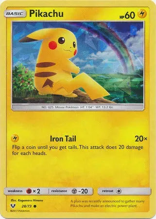 Pikachu (28/73) (Cracked Ice Holo) [Miscellaneous Cards] - Emmett's ToyStop