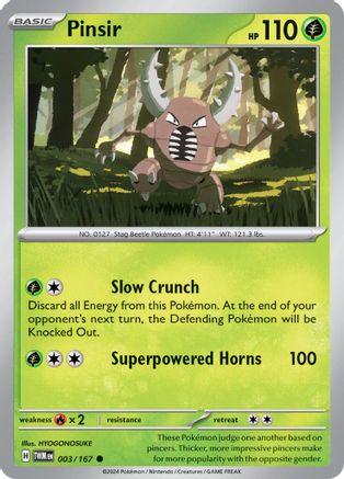 Pinsir 3/167 - SV06 Twilight Masquerade Reverse Holofoil - Emmett's ToyStop