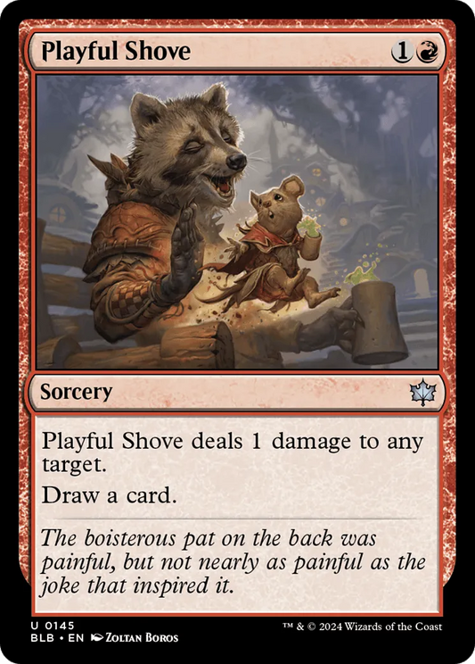 Playful Shove (BLB-145) - [Bloomburrow] Foil - Emmett's ToyStop