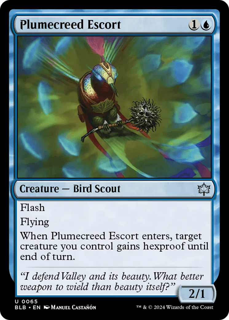 Plumecreed Escort (BLB-065) - [Bloomburrow] Foil - Emmett's ToyStop