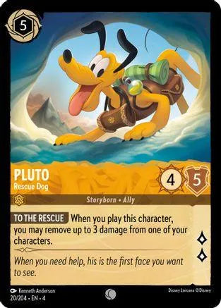 Pluto - Rescue Dog (20/204) Cold Foil - Ursulas Return - Emmett's ToyStop