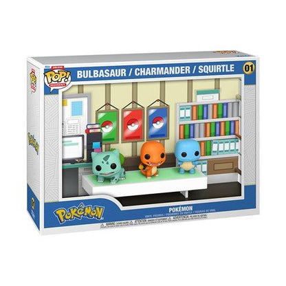 Pokémon Bulbasaur Charmander Squirtle Deluxe Funko Pop! Moment with Case - Emmett's ToyStop