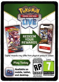 Pokémon TCG Live Code Card (Unused) - Emmett's ToyStop