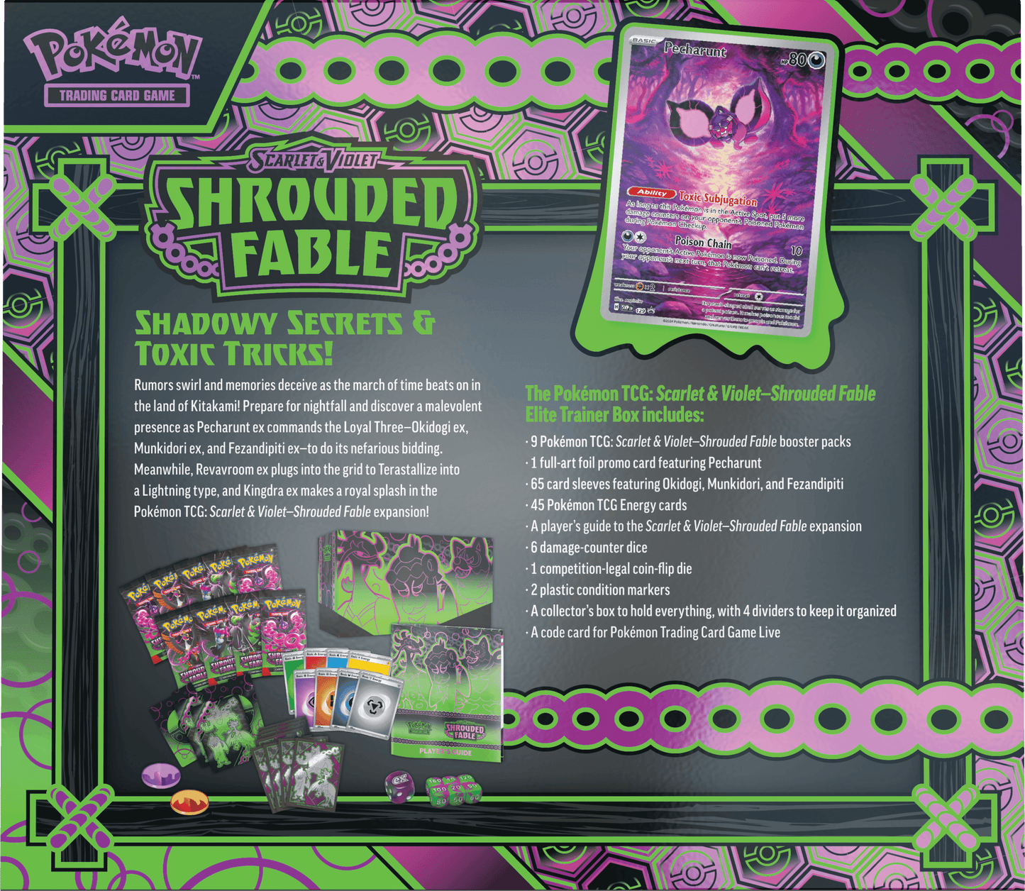 Pokémon TCG: Scarlet & Violet— Shrouded Fable Elite Trainer Box (Pre-Order) - Emmett's ToyStop