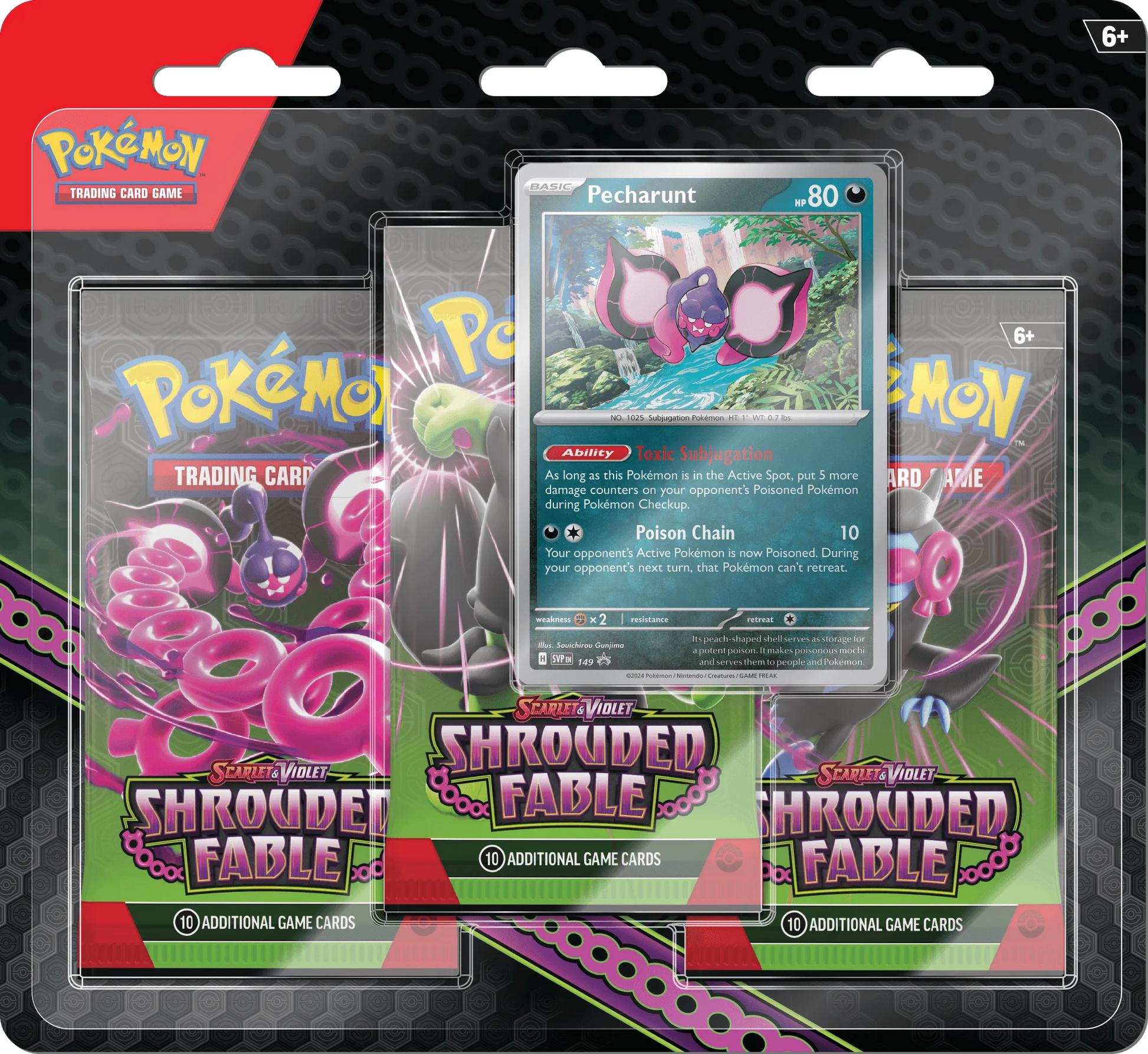 Pokémon TCG: Scarlet & Violet—Shrouded Fable 3-Pack Blister - Emmett's ToyStop