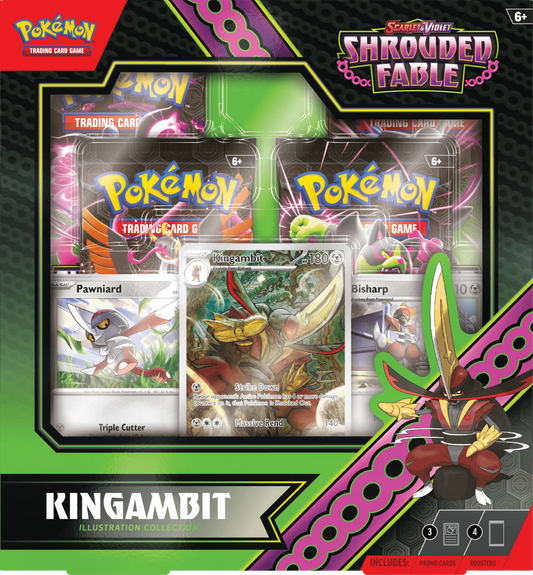 Pokémon TCG: Scarlet & Violet—Shrouded Fable Kingambit Illustration Collection - Emmett's ToyStop