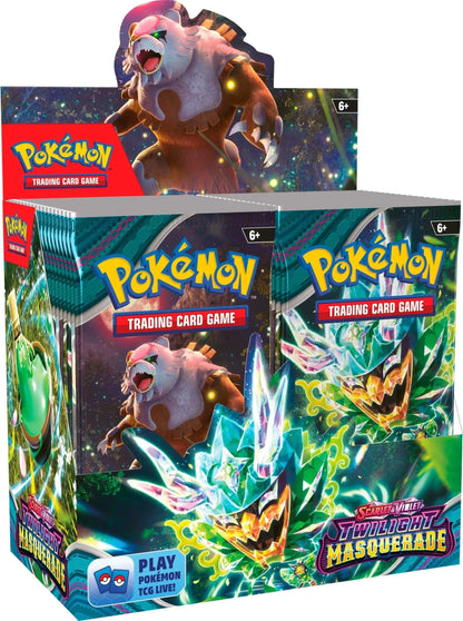 Pokémon TCG: Scarlet & Violet—Twilight Masquerade | Booster Box - Emmett's ToyStop