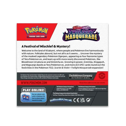 Pokémon TCG: Scarlet & Violet—Twilight Masquerade | Booster Box - Emmett's ToyStop