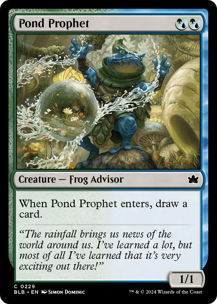 Pond Prophet (BLB-229) - [Bloomburrow] - Emmett's ToyStop