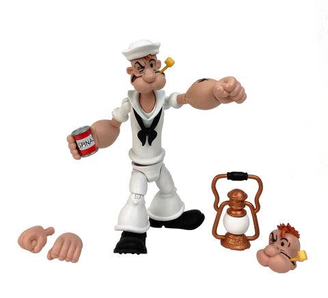 Popeye Classics Popeye White Sailor Suit 1:12 Scale Action Figure - Emmett's ToyStop