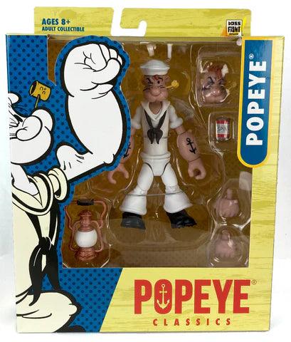 Popeye Classics Popeye White Sailor Suit 1:12 Scale Action Figure - Emmett's ToyStop