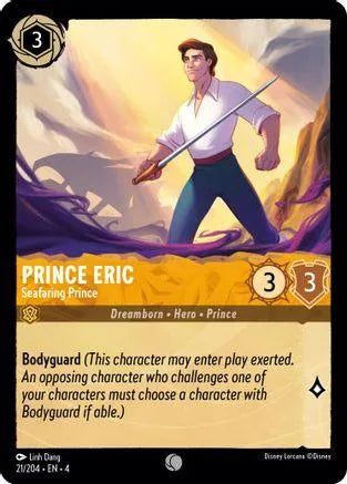 Prince Eric - Seafaring Prince (21/204) Cold Foil - Ursulas Return - Emmett's ToyStop