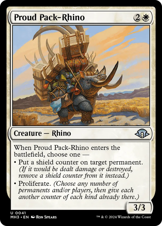 Proud Pack-Rhino (MH3-041) - [Modern Horizons 3] - Emmett's ToyStop