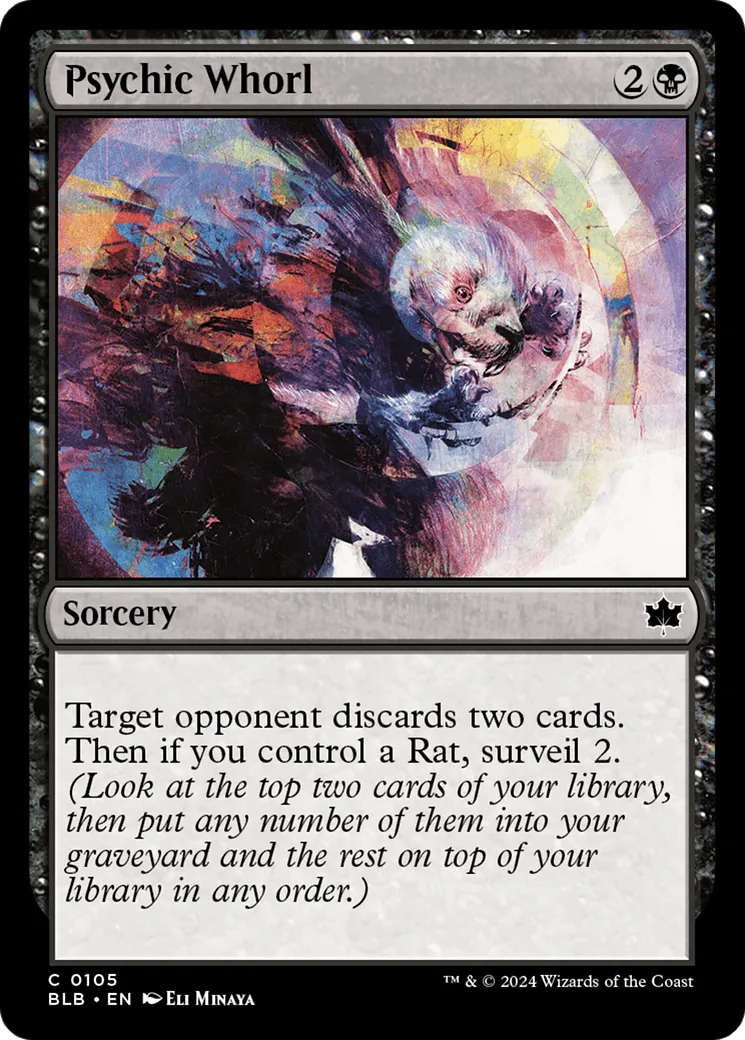 Psychic Whorl (BLB-105) - [Bloomburrow] Foil - Emmett's ToyStop