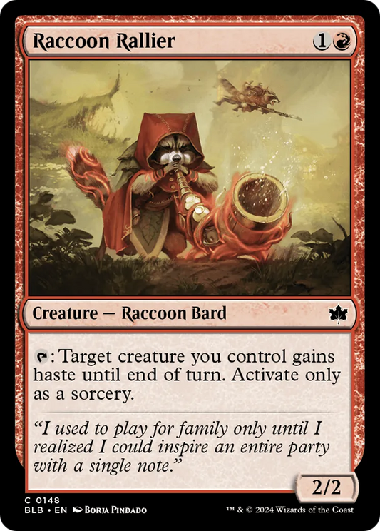 Raccoon Rallier (BLB-148) - [Bloomburrow] Foil - Emmett's ToyStop