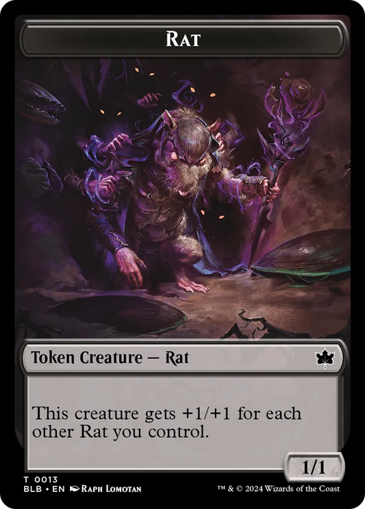 Rat (TBLB-013) - [Bloomburrow Tokens] Foil - Emmett's ToyStop