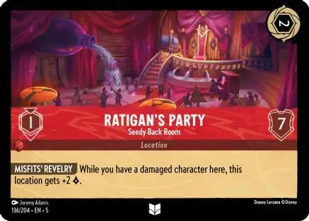 Ratigan's Party - Seedy Back Room (136/204) Cold Foil - Shimmering Skies - Emmett's ToyStop