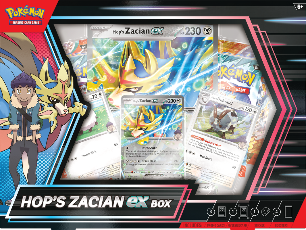 Pokémon TCG: Hop's Zacian ex Box
