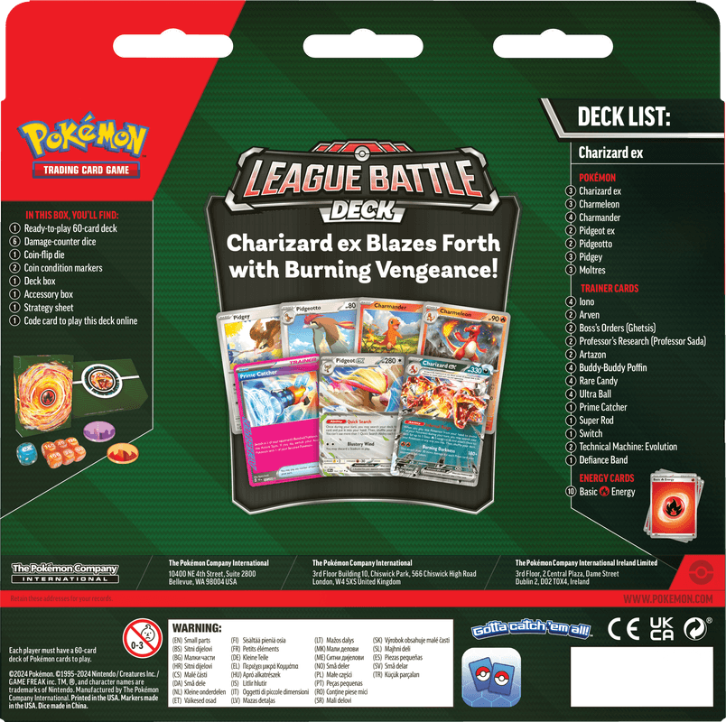 Pokémon TCG: League Battle Deck (Charizard ex) (PRE-ORDER)