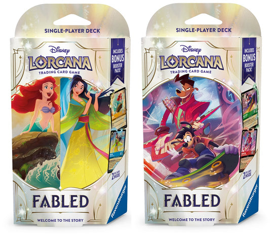 Disney Lorcana Fabled Starter Deck Bundle
