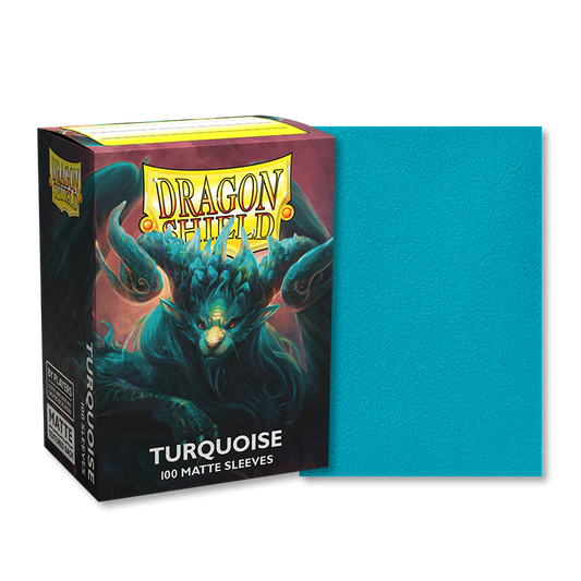 Dragon Shield - 100ct Standard Size - Matte Turquoise