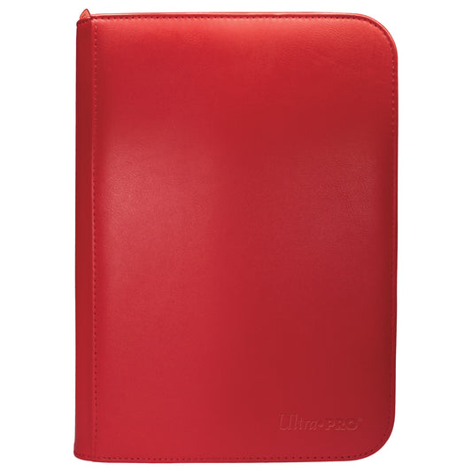 VIVID: Ultra PRO 4-Pocket PRO Binder Zippered - Red