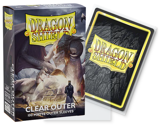 Dragon Shield - 100ct Standard Size - Outer Sleeves (Clear Matte)