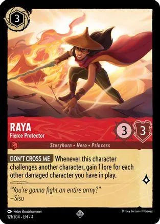 Raya - Fierce Protector (121/204) Cold Foil - Ursulas Return - Emmett's ToyStop