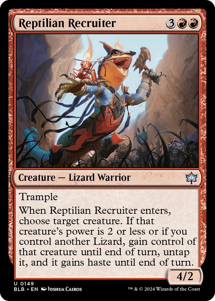 Reptilian Recruiter (BLB-149) - [Bloomburrow] - Emmett's ToyStop